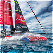 Часы в честь партнерства Omega с командой Emirates Team New Zealand