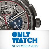 Модель Zenith на аукционе Only Watch  2015