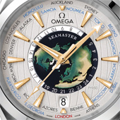 Платиновая Omega Seamaster Aqua Terra Worldtimer Limited Edition
