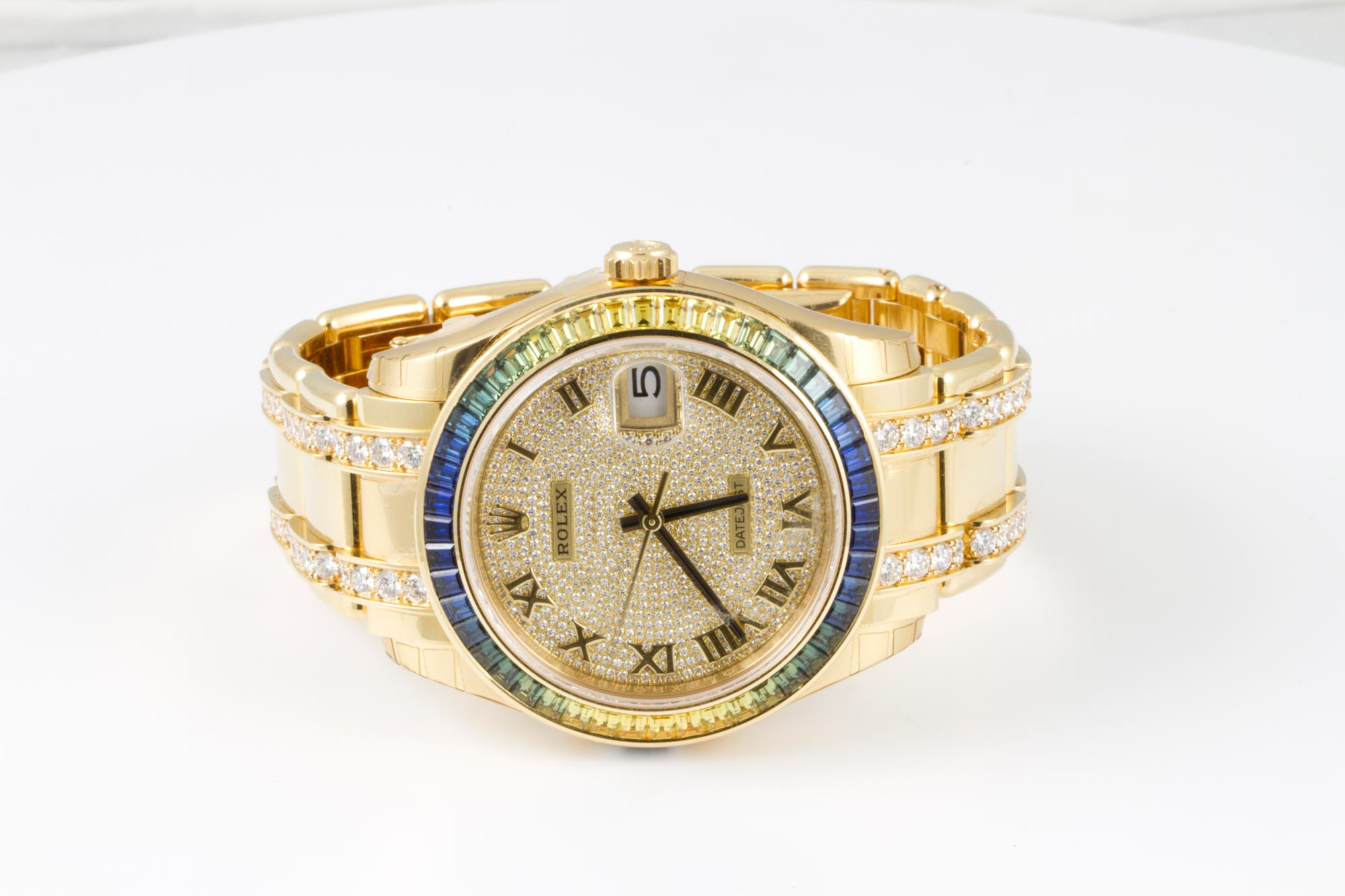 Rolex Pearlmaster Watch 86348sablv-0004 | 39 mm, Yellow gold Case - 12 ...