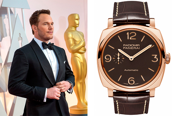 Часы и украшения Криса Пратта на премии «Оскар-2015»