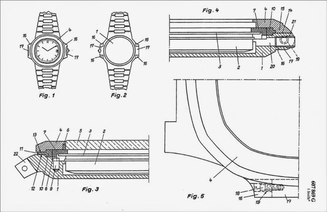 Patek Philippe Nautilus 3700 Patent Application