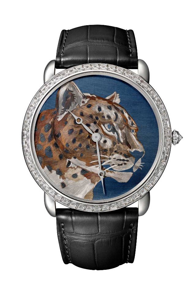 Ronde Louis Cartier XL Flamed Gold Watch