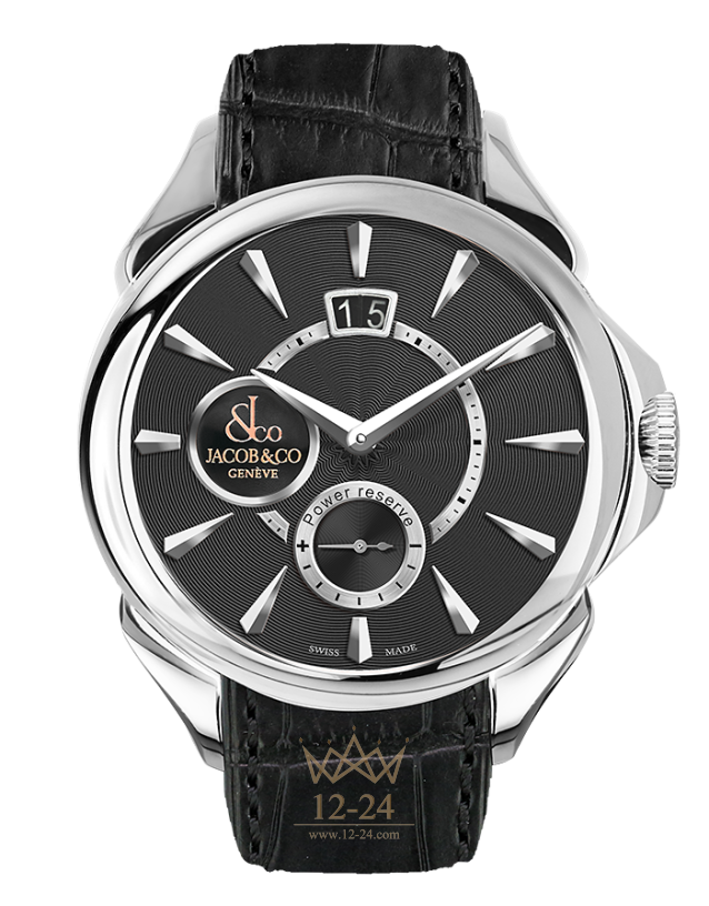 Jacob &amp; Co PALATIAL CLASSIC MANUAL BIG DATE - STEEL PC400.10.NS.NS.A