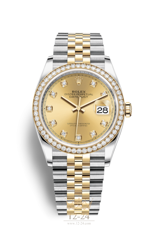 Rolex Oyster 36 мм Steel Yellow gold and Diamonds 126283rbr-0003