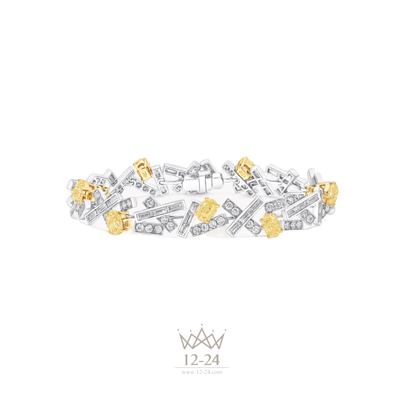Graff Threads Yellow and White Diamond High Jewellery Bracelet RGB585_GB17784