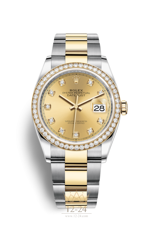 Rolex Oyster 36 мм Steel Yellow gold and Diamonds 126283rbr-0004