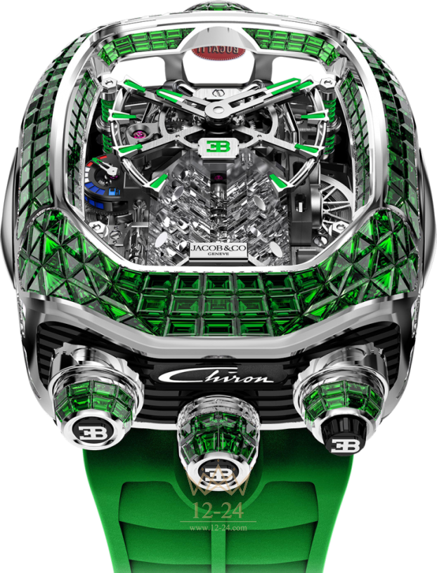 Jacob &amp; Co Bugatti Chiron Tourbillon Baguette BU800.30.BE.UA.A