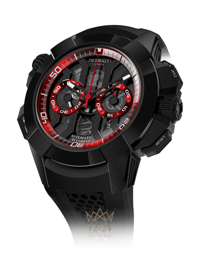 Jacob &amp; Co Epic X Chrono Black Titanium EX300.21.SR.GR.A