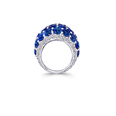 Украшение Graff Bombe Ring Sapphire and Diamond RGR285 — дополнительная миниатюра 2