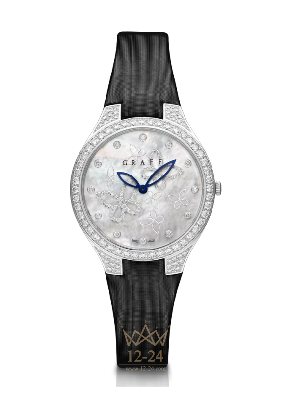 Graff Butterfly Silhouette 33mm BF33WGSLDMPWBF