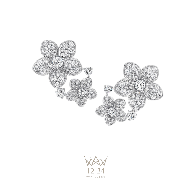 Graff Wild Flower Double Diamond Earrings RGE1737