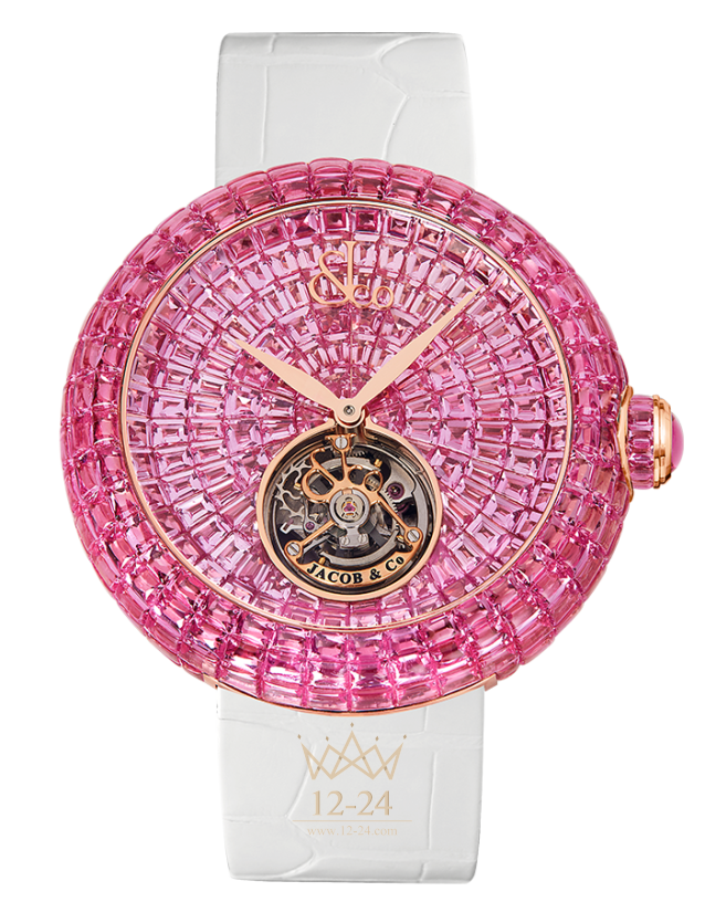 Jacob &amp; Co Brilliant Flying Tourbillon Pink Sapphires BT543.40.IP.IP.B