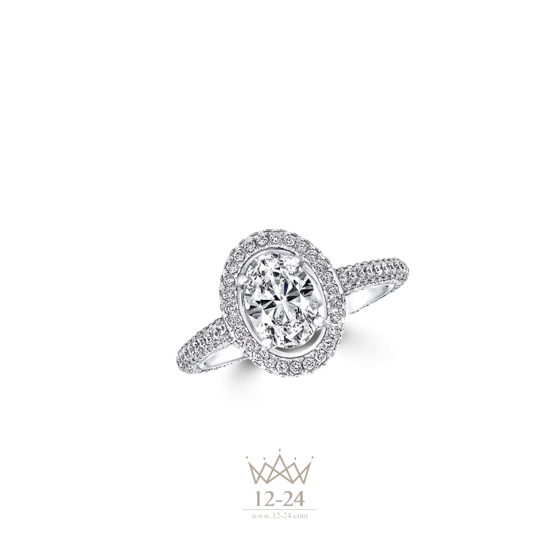 Graff Constellation Oval Diamond Engagement Ring RGR320O