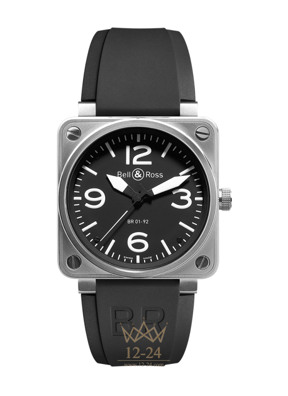 Bell &amp; Ross BR 01-92 STEEL BR0192-BL-ST