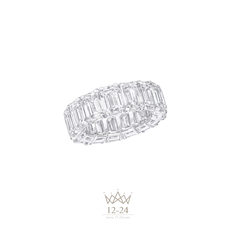 Graff Emerald Cut Diamond Wedding Band RGET099