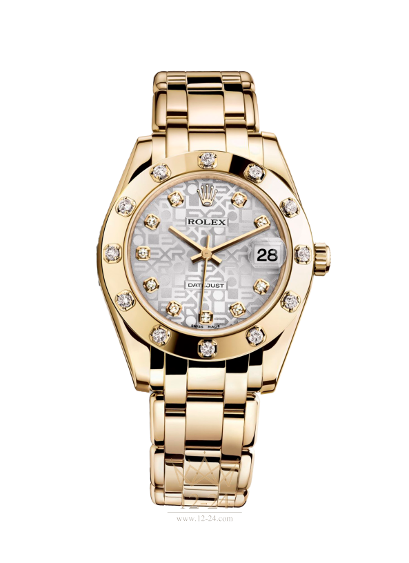 Rolex 34 мм Oyster yellow gold and diamonds 81318-0003