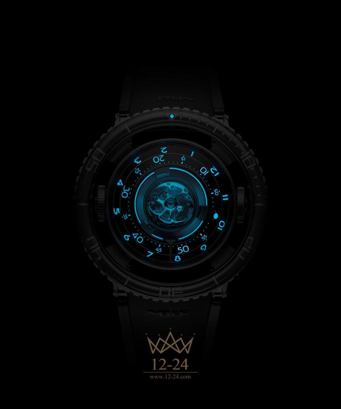MB&amp;F Horological Machine No.7 Aquapod Ti Blue 70.TSL.B