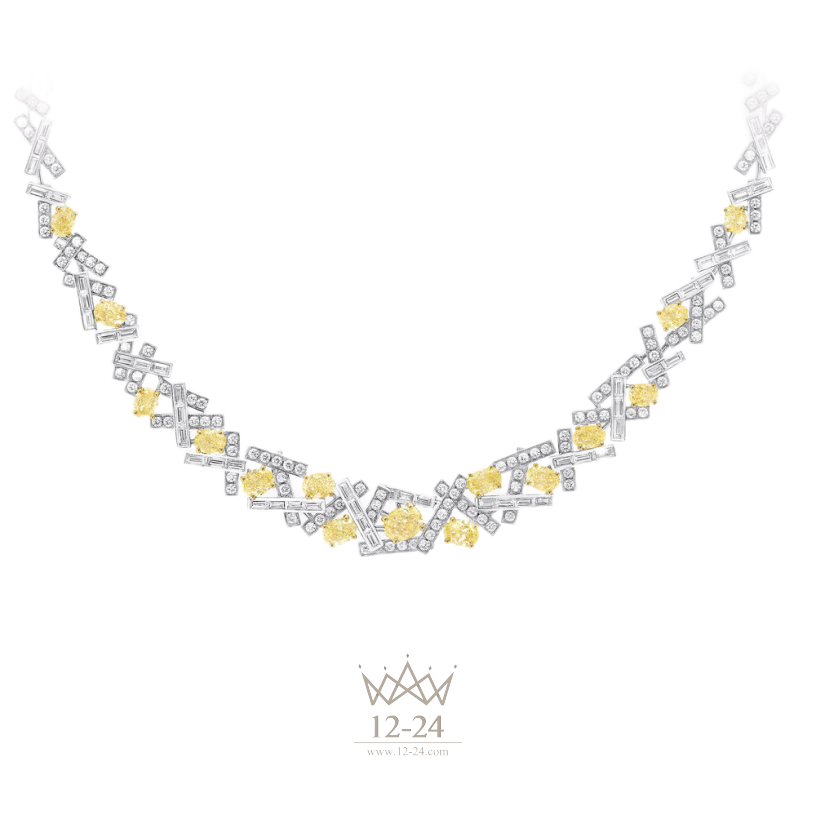 Graff Threads Yellow and White Diamond High Jewellery Necklace RGN831_GN12012