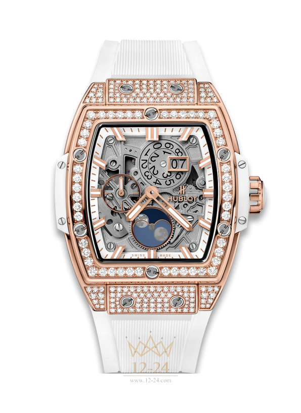 Hublot Moonphase King Gold White Pave 647.OE.2080.RW.1604