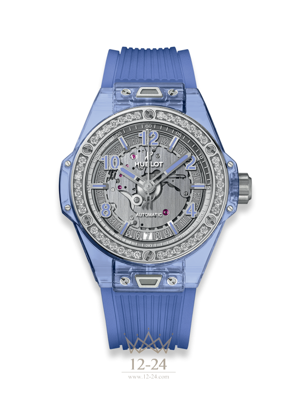Hublot One Click Blue Sapphire Diamonds 465.JL.4802.RT.1204