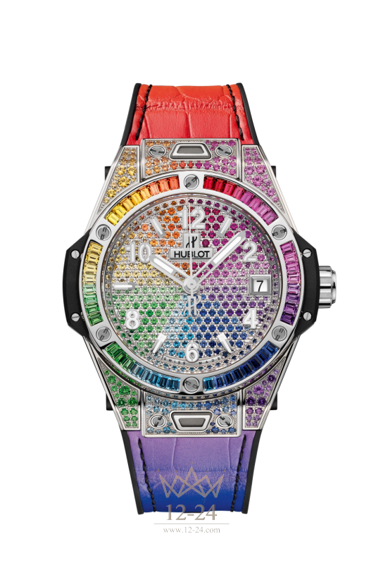 Hublot One Click Steel Rainbow 39 мм 465.SX.9910.LR.0999