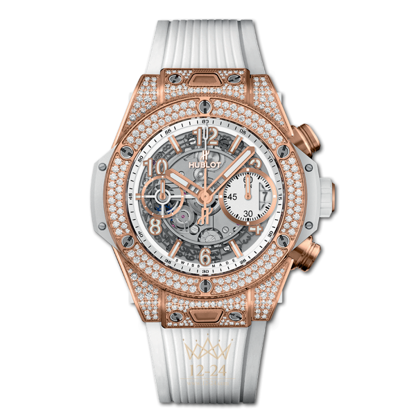 Hublot Unico King Gold White Pave 441.OE.2010.RW.1704