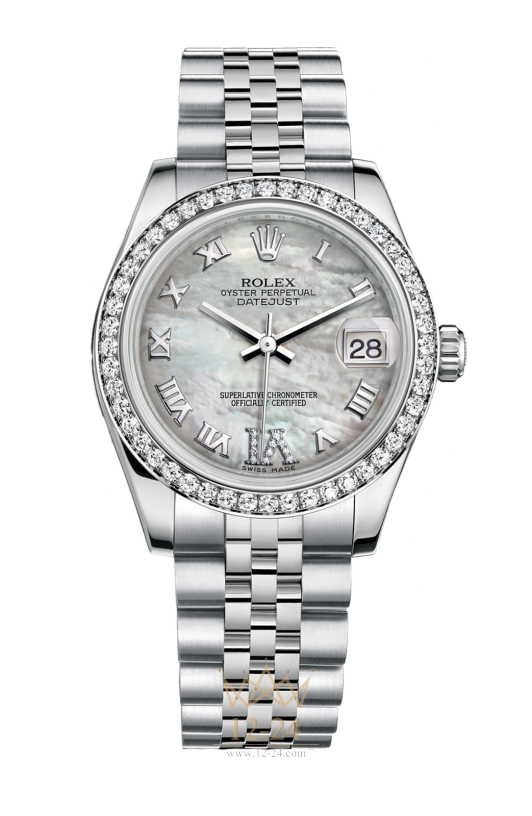 Rolex Steel White Gold and Diamonds 31 мм 178384-0040