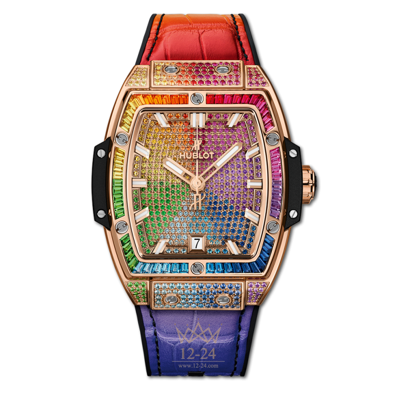 Hublot King Gold Rainbow 665.OX.9910.LR.0999