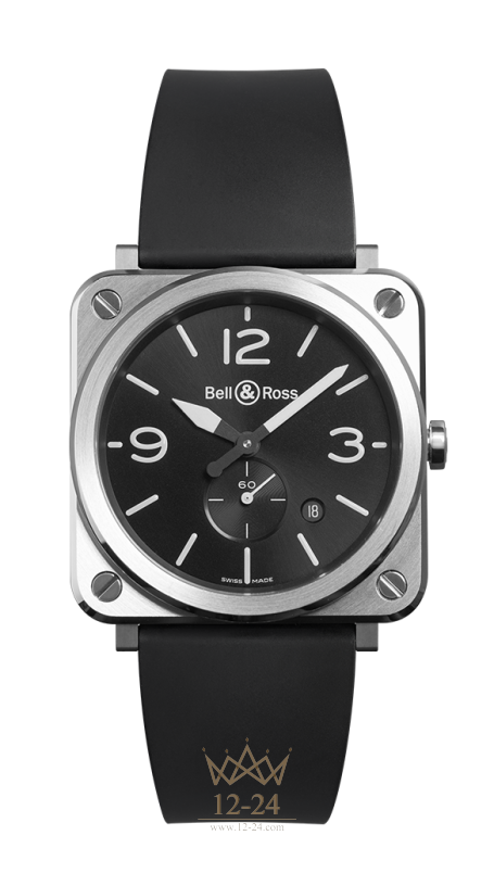 Bell &amp; Ross BR S STEEL BRS-BLC-ST