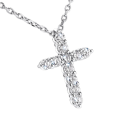 Украшение Graff Round Diamond Cross Petite Pendant RGP009 — дополнительная миниатюра 1