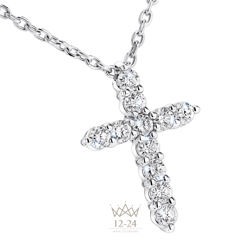 Graff Round Diamond Cross Petite Pendant RGP009