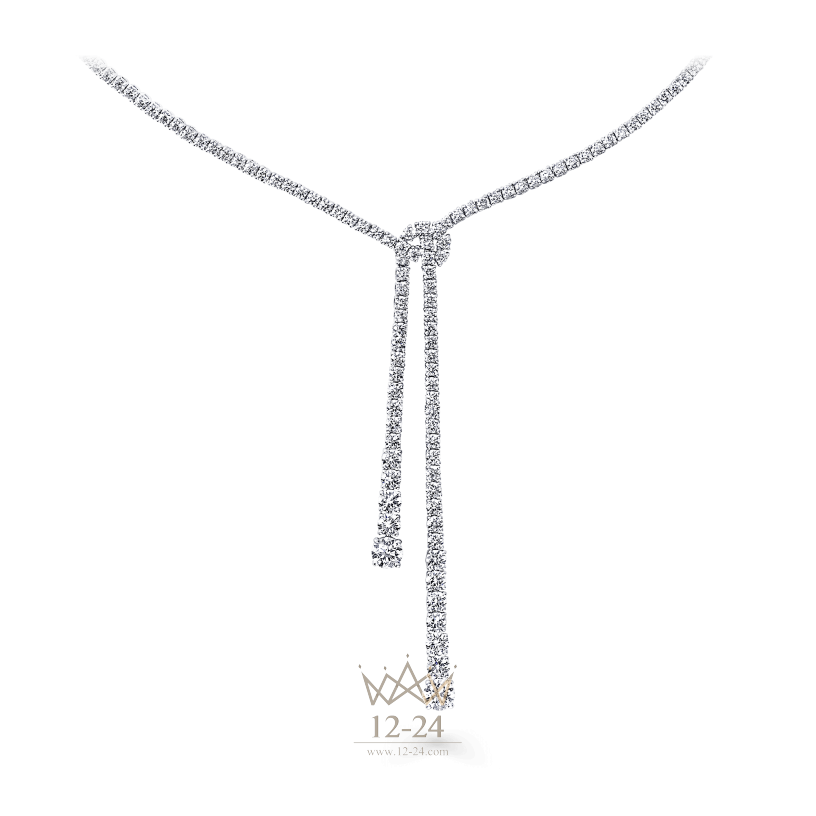 Graff Double Strand Knot Necklace Diamond RGN382