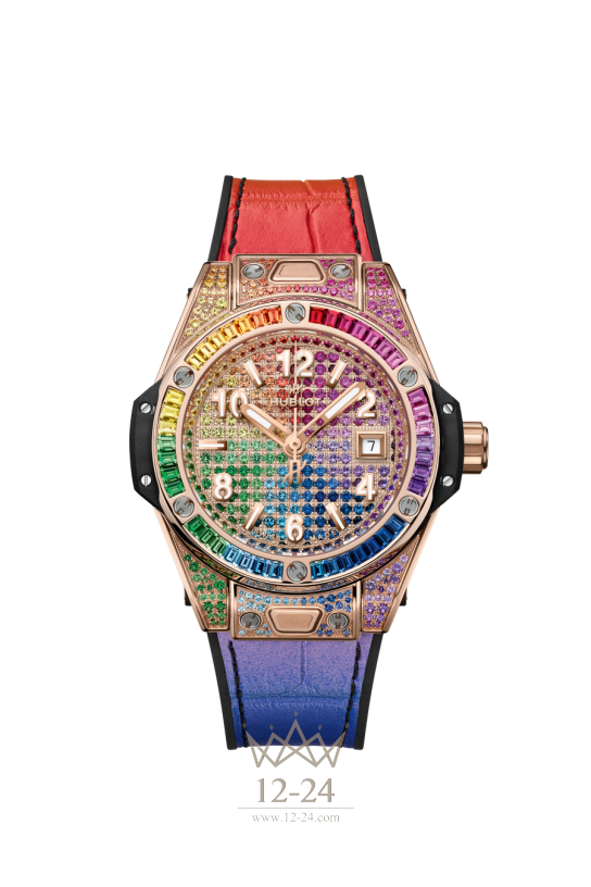 Hublot One Click King Gold Rainbow 485.OX.9900.LR.0999
