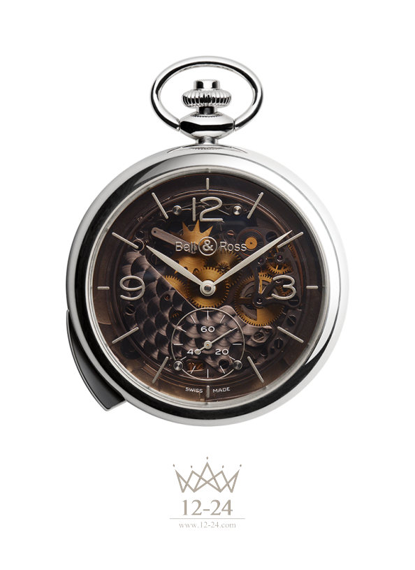 Bell &amp; Ross PW1 REPETITION MINUTES SKELETON BRPW1-REPET-ARG-MI