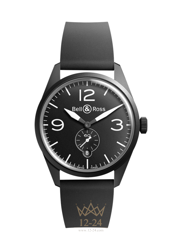 Bell &amp; Ross BR 123 ORIGINAL CARBON BRV123-BL-CA/SRB