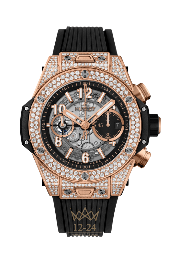Hublot Unico King Gold Pave 421.OX.1180.RX.1704