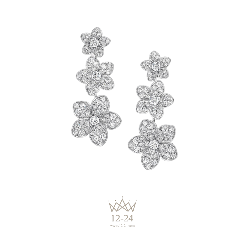 Graff Wild Flower Diamond Drop Earrings RGE1735