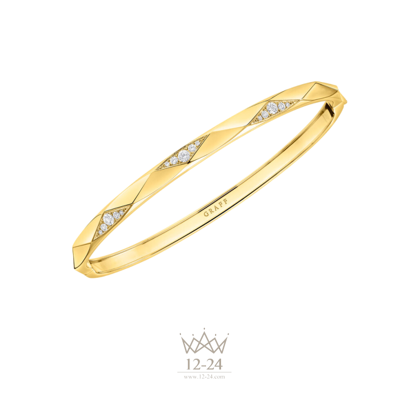 Graff Faceted Pavé Diamond Bangle RGB696