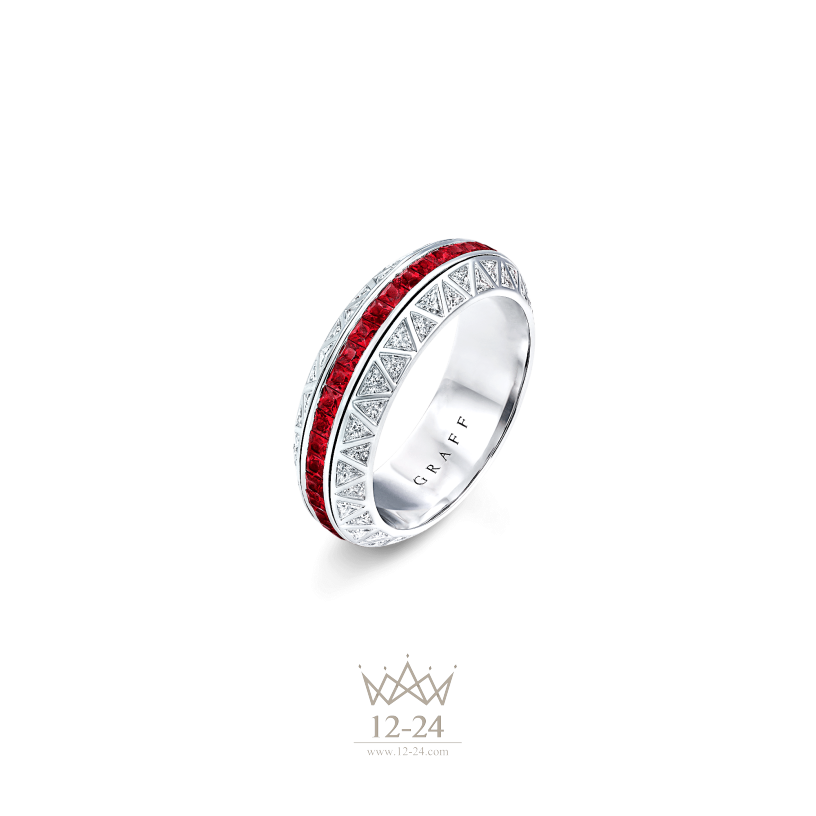 Graff Spinning Eternity Band Ruby and Diamond RGR388