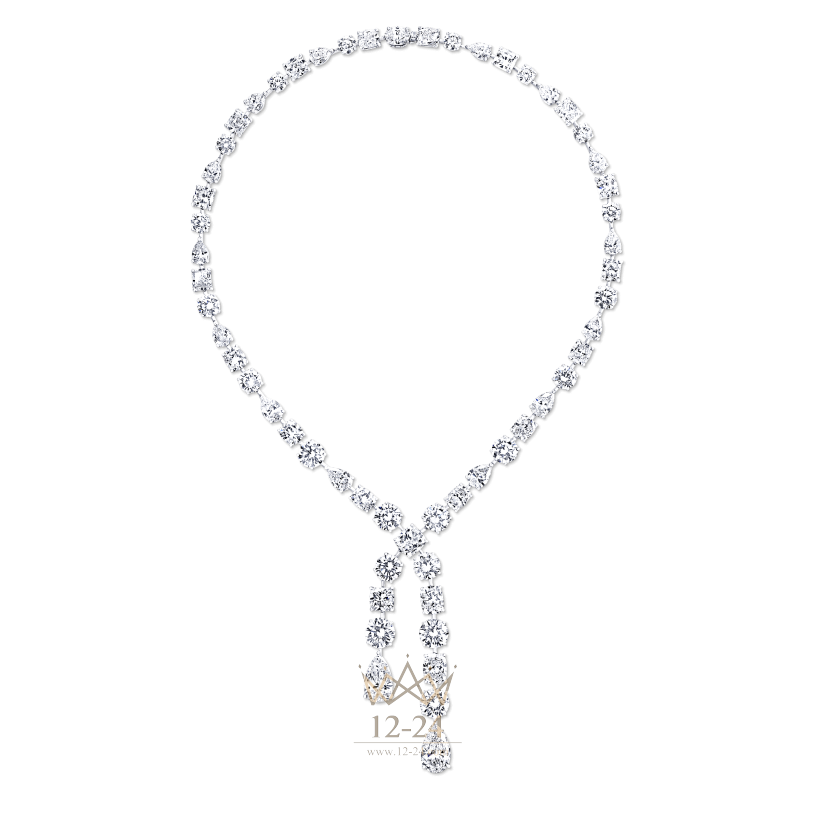 Graff Multi-shape Cross-over Necklace Diamond GN5590