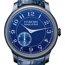 Часы F.P.Journe Chronometre Bleu FPJ-Co-Souveraine-ChronoBleu-CuirTn — main thumb