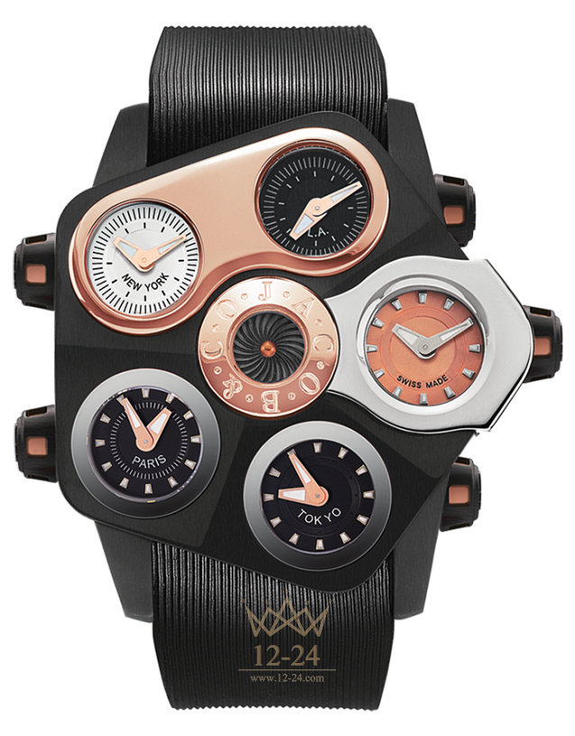 Jacob &amp; Co Grand Five Time Zone 330.100.11.NS.KG.4NS