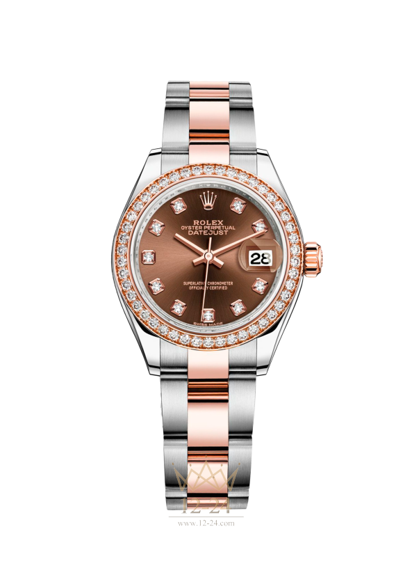 Rolex Lady-Datejust 28 Steel Everose gold and Diamonds 279381rbr-0012