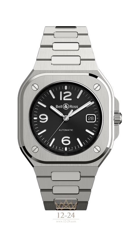 Bell &amp; Ross BR 05 BLACK STEEL BR05A-BL-ST/SST