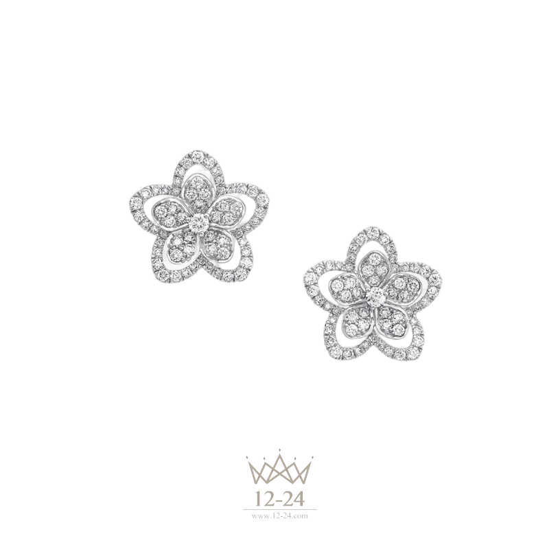 Graff Wild Flower Diamond Stud Earrings RGE1669