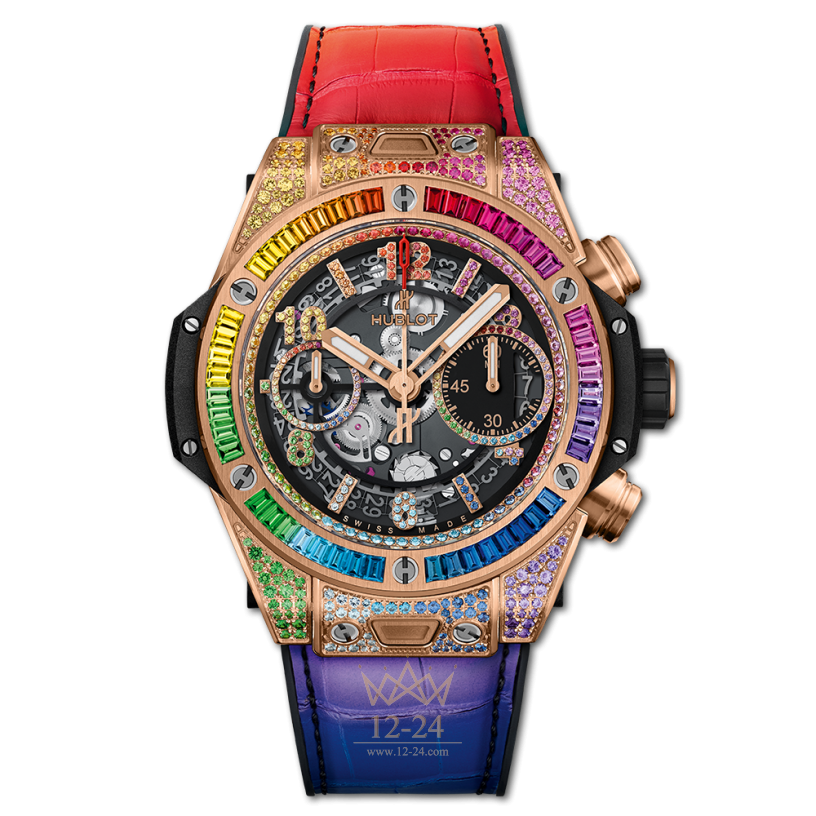 Hublot Unico King Gold Rainbow 441.OX.9910.LR.0999