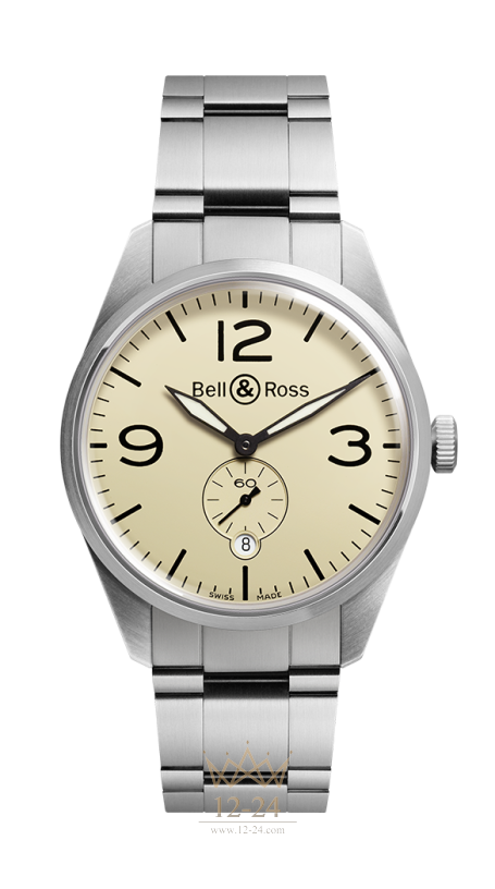 Bell &amp; Ross BR 123 Original Beige BRV123-BEI-ST/SST