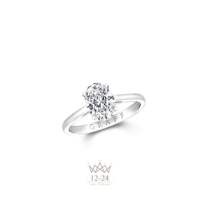 Graff Paragon Oval Diamond Engagement Ring OS01ALL