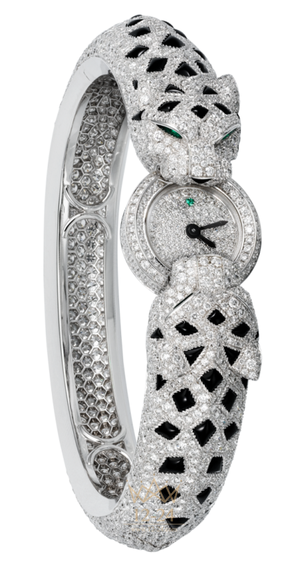 Cartier Visible Time Motive «Two Panthers Heads» Small model HPI00607